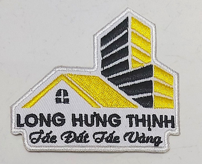 Logo thêu ép nhiệt công ty Long Hưng Thịnh