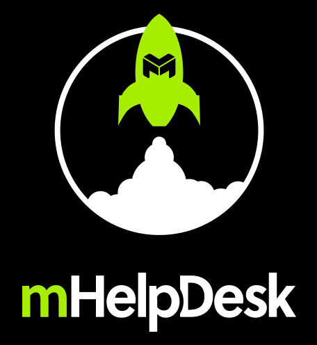 Hình in trên áo công ty mHelpDesk được in kỹ thuật in lụa phủ độ bóng