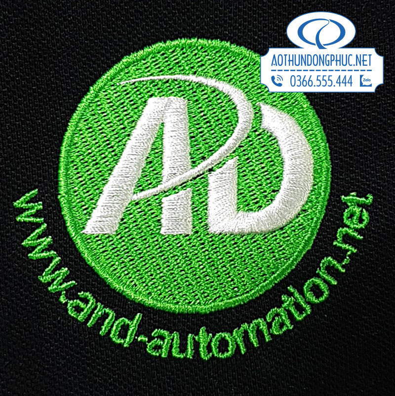 Thêu logo áo đồng phục công ty A&D