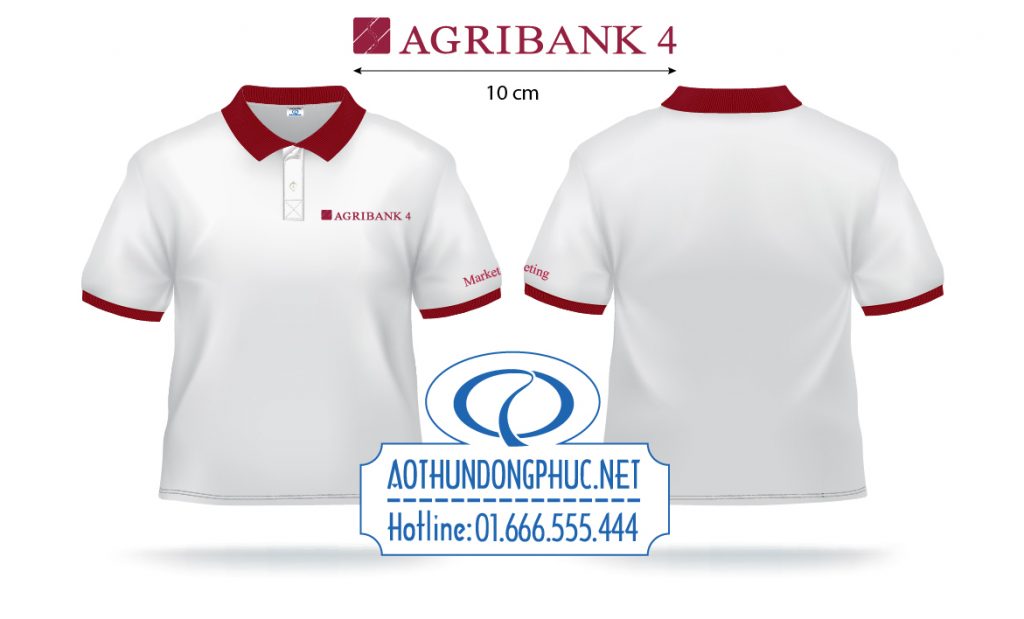 Đồng phục ngân hàng Agribank Chi nhánh Quận 4. May áo thun đồng phục nhân viên Agribank Quận 4