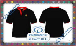 Xưởng may-in-thêu logo Áo đồng phục cổ V công ty Út Nữ, in áo thun quảng cáo cổ V, in áo đồng phục cổ tàu tại Tp.HCM.Đồng phục áo thun nam cổ ngắn, nhận thêu logo áo đồng phục theo yêu cầu.