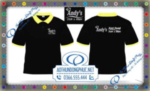 In áo thun đồng phục nhân viên Andy's Fast Food