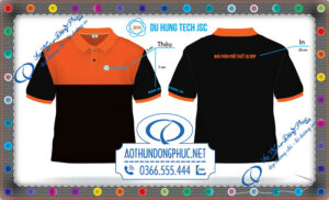 Mẫu thêu logo áo đồng phục Du Hưng