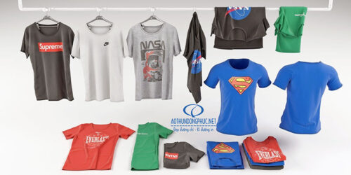 Công ty may áo thun. Mẫu áo thun đồng phục cổ tròn
