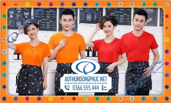 Áo thun cổ tròn có nút. Mẫu đồng phục áo thun cổ tròn cài nút đẹp nhất