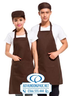 Đồng phục tạp dề đeo cổ có tăng đơ