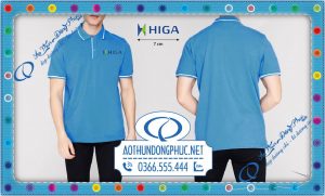 Mẫu đồng phục áo công nhân công ty Higa