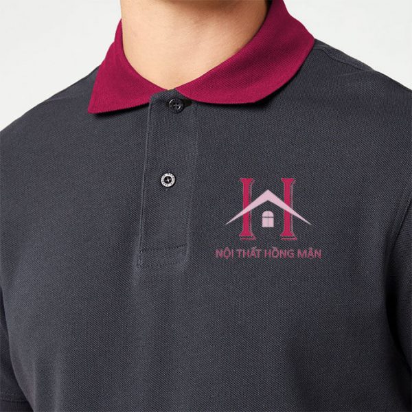 logo in trên áo thun công ty Hồng Mận