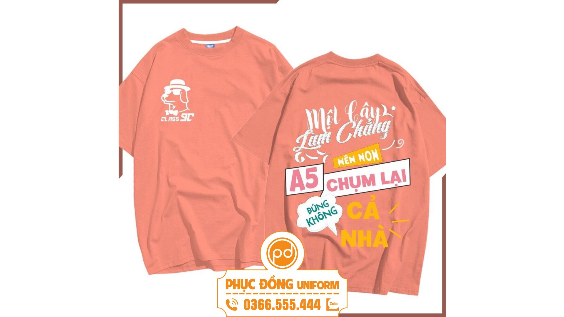 Màu hồng đáng yêu kết hợp cùng logo độc đáo