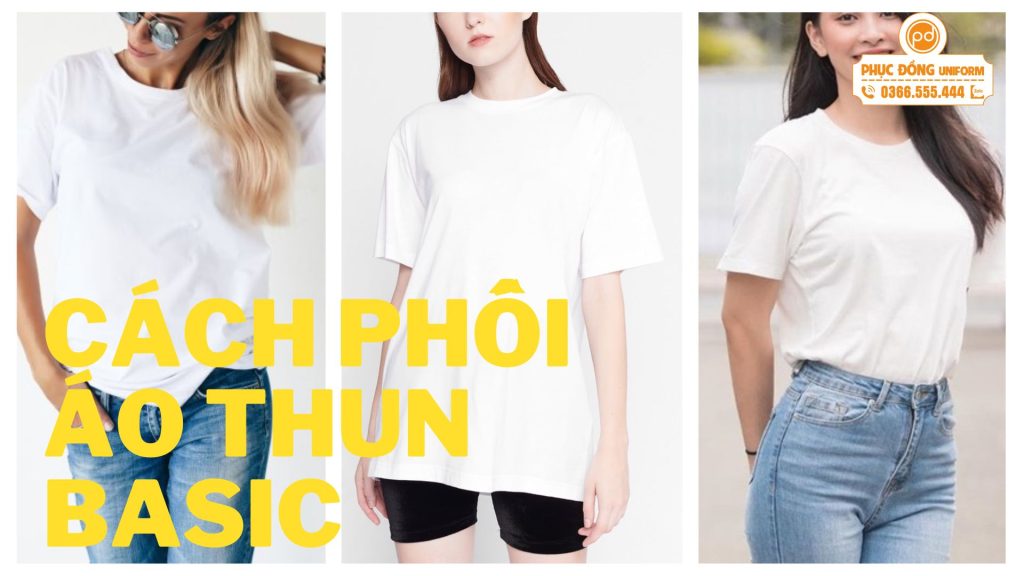 xu hướng back to basic của áo thun;