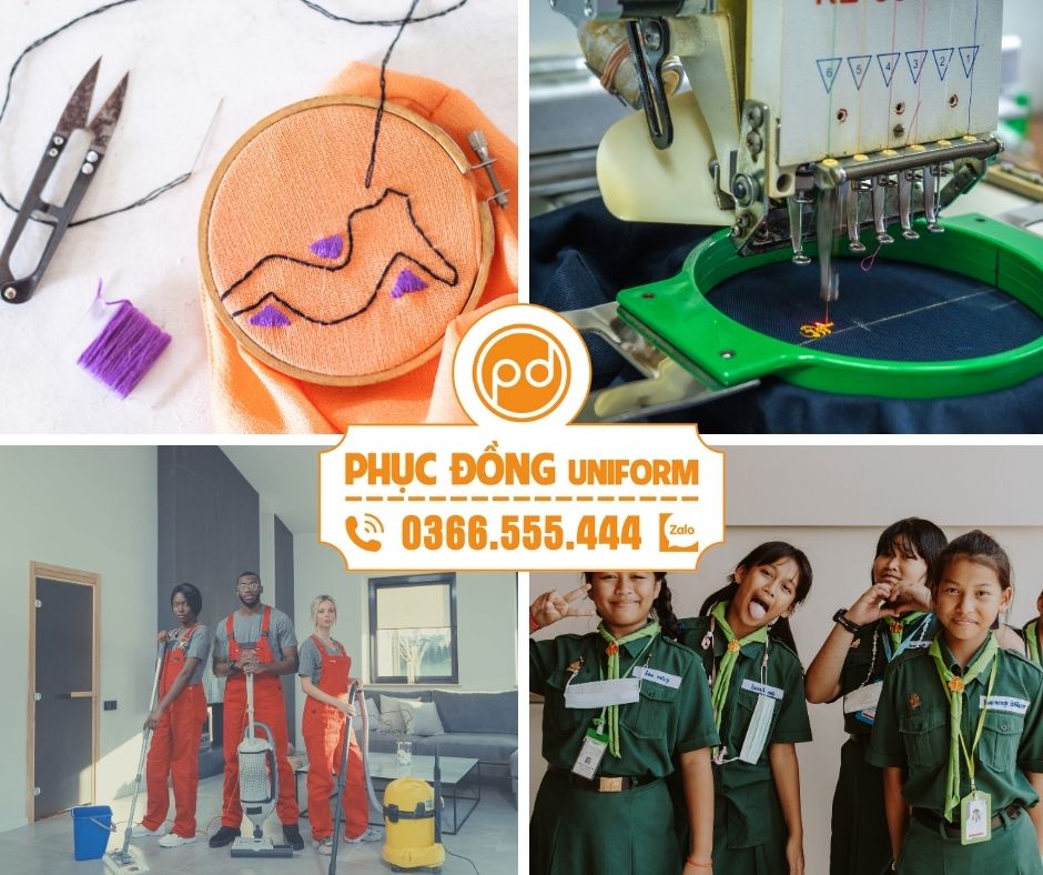 Áo đồng phục thêu logo. Tại sao cần dùng áo thêu logo công ty?