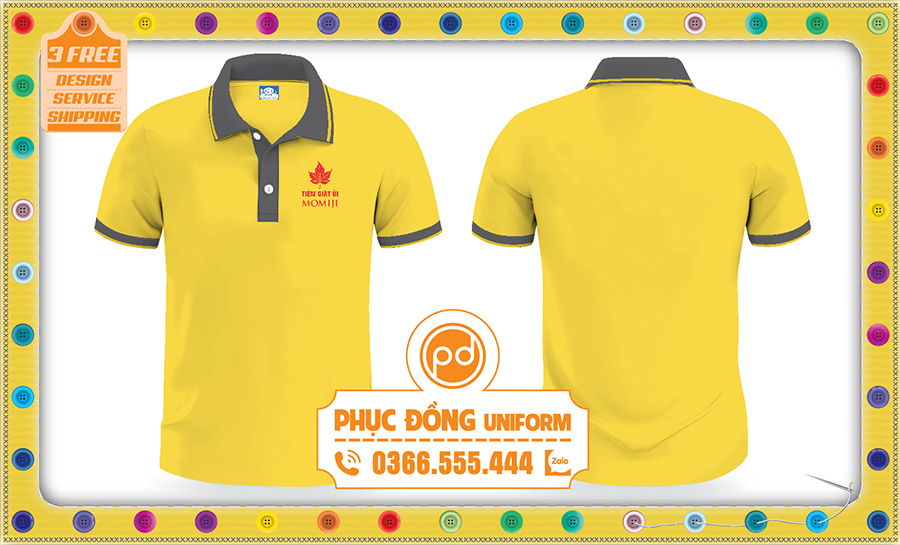 Áo đồng phục giặt ủi cửa hàng Momiji