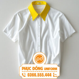Đồng phục sơ mi tay ngắn màu trắng