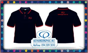 Khách hàng PGI đã lựa chọn áothunđồngphục.net để đặt làm áo thun nhân viên cao cấp, hình in lụa cao, dày, siêu dẻo và cực kì bền. Mẫu áo thun độc quyền như thế này rất khó bắt gặp so với các mẫu áo khác nhưng lại nổi bật hơn nhờ cách in cao PREMIUM như thế này.Xưởng Phục Đồng chuyên nhận In áo thun, in áo đồng phục, áo đồng phục nhân viên từ giá rẻ đến cao cấp.Mẫu đồng phục có màu xanh đen tương phản mạnh với logo, làm nổi bật lên áo thun màu xanh đen, áo thun xanh navy, áo thun cá sấu phối bo sọc đỏ, tôn vẻ đẹp thương hiệu của bạn nổi bật hơn so với các thương hiệu khác.