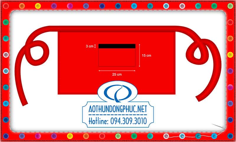In tạp dề phục vụ, may tạp dề nhân viên.Tạp dề là bộ trang phục đồng bộ hết sức cần thiết của các cửa hàng, quán ăn, thứ uống, tạp dề nhân viên phục vụ, nhân viên chế biến, nhân viên pha chế cửa hàng của bạn, khách hàng nhìn vào bộ đồ đồng phục như chiếc áo và cả tạp dề, không chỉ có tác dụng bảo vệ quần áo được sạch sẽ, tránh bám thức ăn, nước uống mà tạp dề còn là đồng phục thời trang.Có nhiều mẫu tạp dề thường là tạp dề ngang loại ngắn, tạp dề ngang loại dài, tạp dề yếm, ngoài ra có thể kết hợp viền hoặc may thêm túi, cột nơ, nút tăng đơ nhựa hoặc tăng đơ sắt tùy nhu cầu rất riêng của bạn.Màu tạp dề thường được may với nhiều màu tối như đen, nâu, đỏ, đô, xanh két hoặc xanh dương đậm (xanh navy) …Chúng tôi có bảng màu với hàng trăm màu khác nhau dễ lựa chọn màu phù hợp cho bạn. Xem thêm mẫu tại đây: tạp dề ngắn, tạp dề có túi