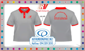 Áo đồng phục cty CPN Rồng Việt May áo đồng phục công ty chuyển phát nhanh. Mẫu áo thun đồng phục nhân viên công ty cpn. Áo thun cổ bẻ lịch sự phối viền bo và cổ theo màu logo công ty. Tạo nên nét riêng về áo thun đồng phục, cổ trụ đứng cứng cáp nhưng năng động. Hình in áo thun sắc nét và chuẩn màu logo trên áo đồng phục dành cho nhân viên vận chuyển phát nhanh.