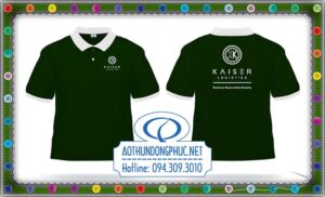 Mẫu in áo thun đồng phục công ty vận chuyển hàng hóa tàu biển KAISER-logistics.Xưởng may áo đồng phục thun, xưởng may t-shirt, xưởng may giá rẻ.Nhận may áo thun số lượng lớn, xưởng may gia công áo thun đồng phục giá rẻ tại TpHCM.Áo thun nhân viên giao nhận công ty CPN xuất nhập khẩu KAISER logistics