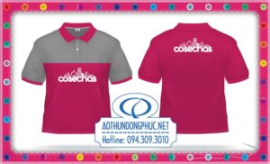 Áo thun đồng phục màu hồng