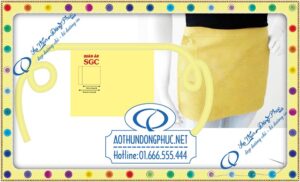 Cơ sở sản xuất in - may - thêu tạp dề, công ty may tạp dề đồng phục đẹp, giá rẻ tại Hà Nội và TpHCM.Nhận in tạp dề số lượng từ ít đến nhiều, tạp dề ngắn có túi, tạp dề quây ngang hông, tạp dề đồng phục thanh lịch cho nhân viên.