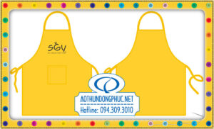Tạp dề yếm, tạp dề dài quán SGV In tạp dề đồng phục, may tạp dề giá rẻ. Mẫu tạp dề đồng phục yếm, tạp dề dài có túi