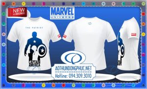 Áo thun Marvel Captain America Áo thun phim, áo thun quảng cáo phim Áo thun nam nữ đẹp, áo thun thời trang đẹp