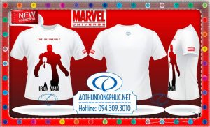 Áo thun phim Iron Man, áo thun hãng MarvelÁo thun siêu nhân, áo thun thời trang ra mắt phim Iron ManÁo phông cổ tròn in chuyển tram áo phông hình siêu nhân, áo thun thời trang nam nữ đẹp