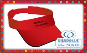 Nón lưỡi trai không nắp Nasa Coffee. Mũ lưỡi trai, nón lưỡi trai phục vụ quán nước, nón tennis nữa đầu quán coffee.Nhận đặt may mũ lưỡi trai nữa đầu du lịch, nón lưỡi trai không nắp dã ngoại, in thêu logo theo yêu cầu trên nón.